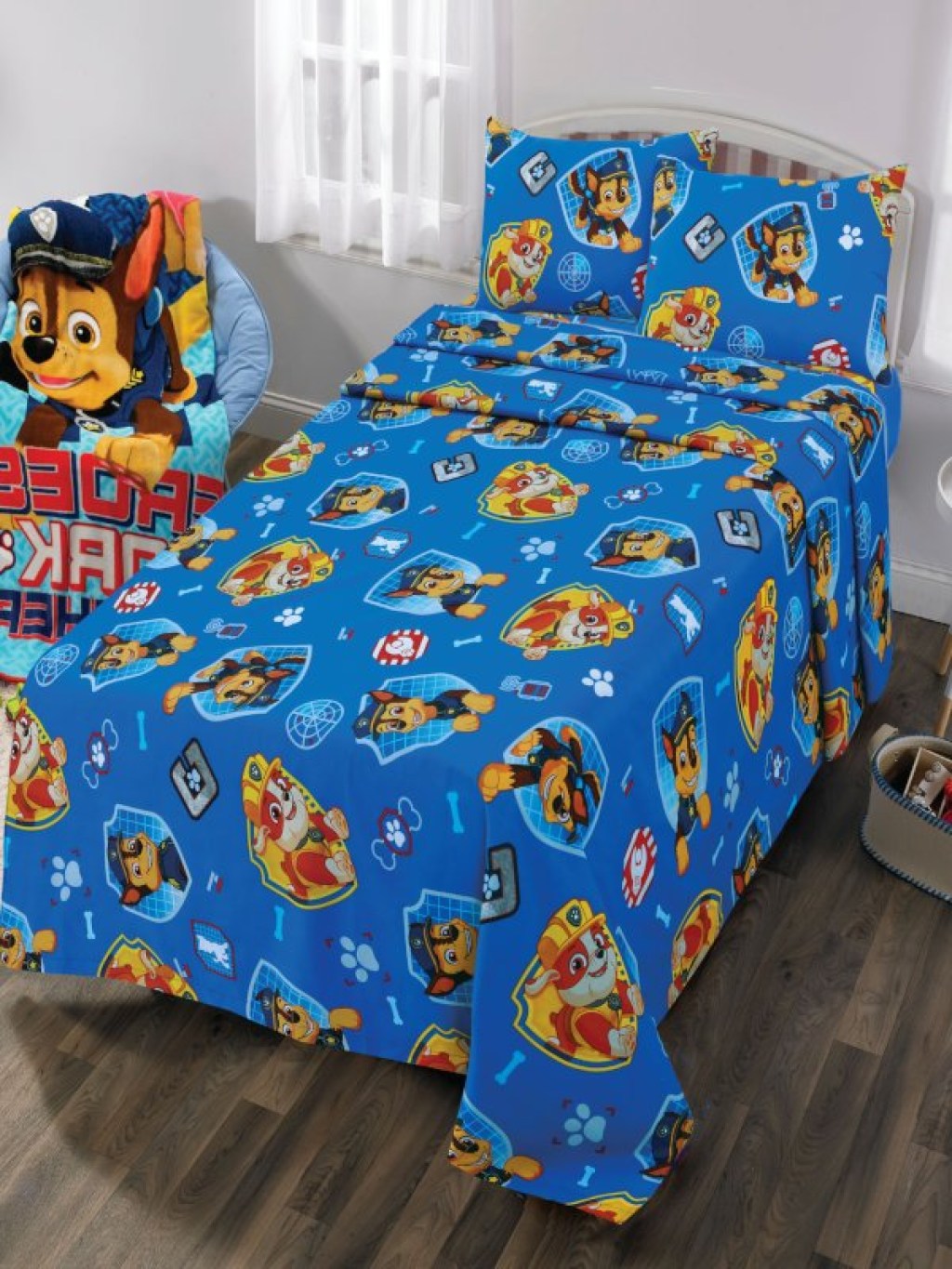 Παιδικά Σεντόνια Σετ Μπλε Βαμβακερά Paw Patrol Γαρύφαλλο 160x260 | Γαρύφαλλο - Λευκά Είδη